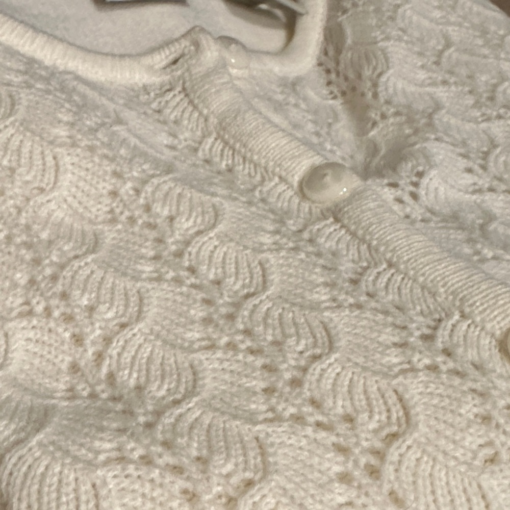 VTG delicate knit Lace Women's cardigan - Picture 9 of 9